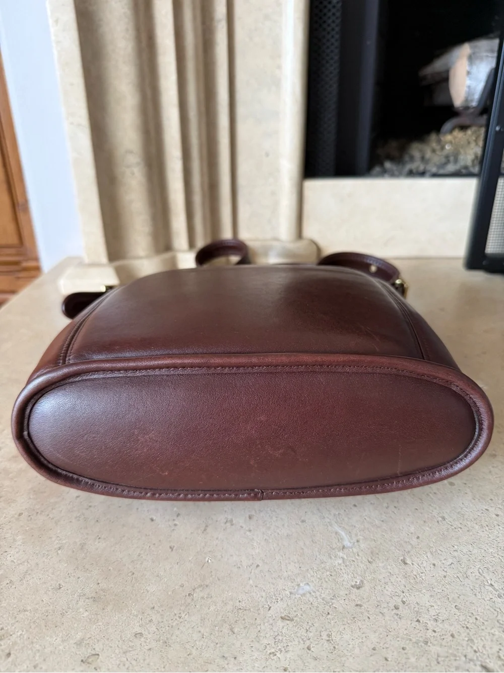Vintage Coach 9816 Legacy Slim Duffle Mahogany Brown USA Made
